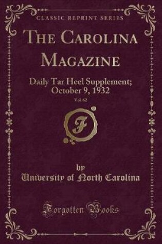 Cover of The Carolina Magazine, Vol. 62