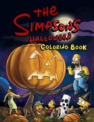 Book cover for The Simpsons Halloween Coloring Book