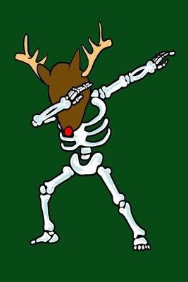 Book cover for Dabbing Skeleton With Reindeer Head