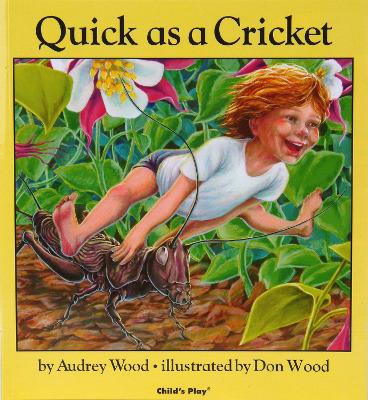 Cover of Quick as a Cricket dual language English/Spanish board book 160 x 145mm (white board version)