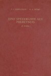 Book cover for Eine Steuerliste aus Pheretnuis (P. Pher.)