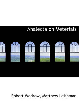 Book cover for Analecta on Meterials