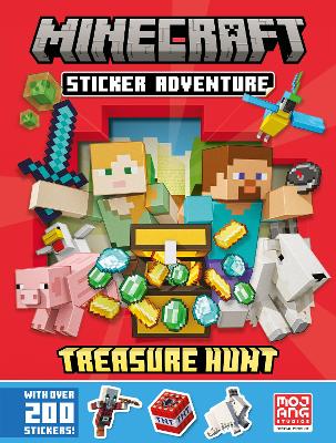 Book cover for Minecraft Sticker Adventure: Treasure Hunt