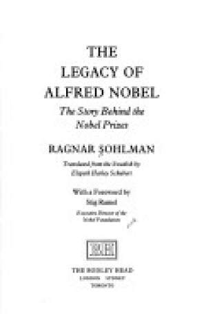 Cover of The Legacy of Alfred Nobel