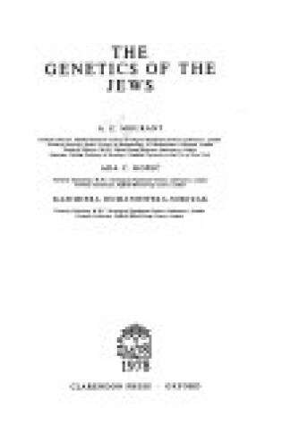 Cover of The Genetics of the Jews