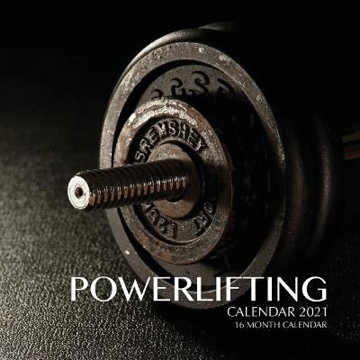 Book cover for Powerlifting Calendar 2021