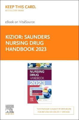 Book cover for Saunders Nursing Drug Handbook 2023 - Elsevier E-Book on Vitalsource (Retail Access Card)