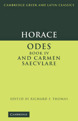 Book cover for Horace: Odes IV and Carmen Saeculare