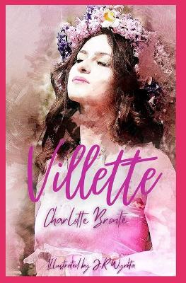 Book cover for Villette, by Charlotte Brontë (illustrated)