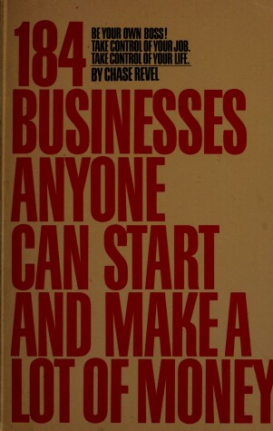 Book cover for 184 Businesses Anyone Start