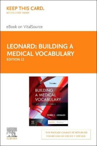 Cover of Building a Medical Vocabulary - Elsevier eBook on Vitalsource (Retail Access Card): with Spanish Translations