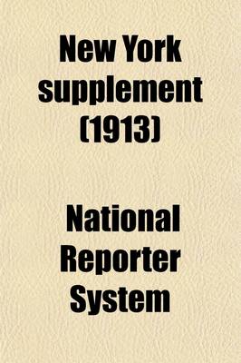 Book cover for The New York Supplement Volume 142