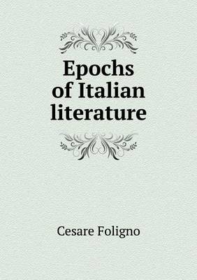 Book cover for Epochs of Italian literature