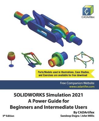 Book cover for SOLIDWORKS Simulation 2021