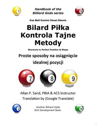 Book cover for Cue Ball Control Cheat Sheets (Polish)