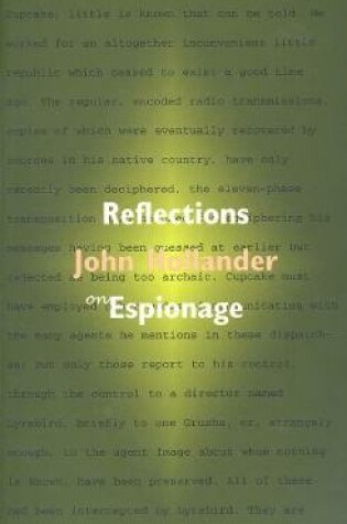 Cover of Reflections on Espionage