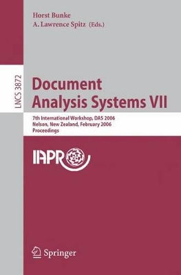 Book cover for Document Analysis Systems VII