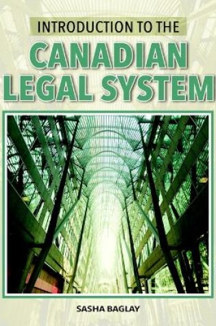 Cover of Introduction to the Canadian Legal System