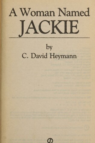 Cover of Woman Named Jackie, A,