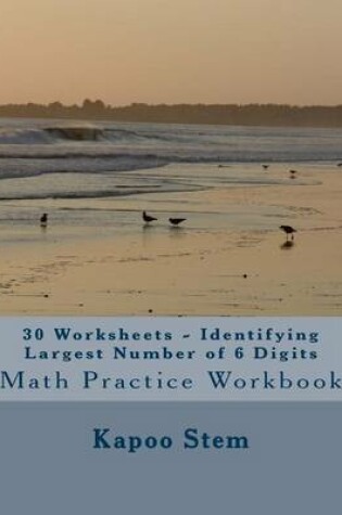 Cover of 30 Worksheets - Identifying Largest Number of 6 Digits