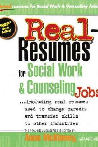 Cover of Real-Resumes for Social Work & Counseling Jobs