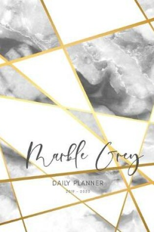 Cover of 2019 2020 15 Months Marble Grey Daily Planner
