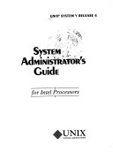 Book cover for UNIX System V Release 4 System Admin's Guide For Intel Processors