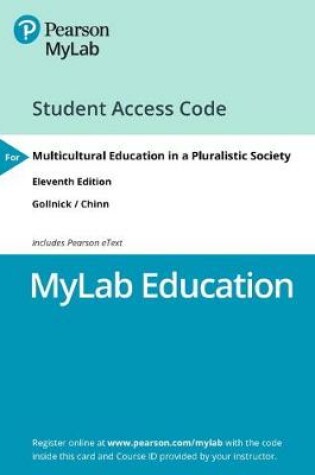 Cover of Mylab Education with Pearson Etext -- Access Card -- For Multicultural Education in a Pluralistic Society