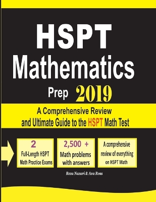 Book cover for HSPT Mathematics Prep 2019