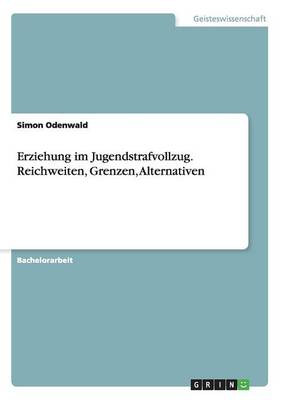 Cover of Erziehung im Jugendstrafvollzug. Reichweiten, Grenzen, Alternativen