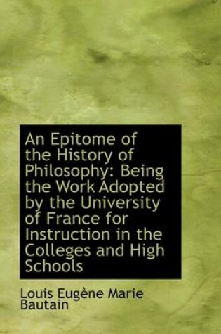 Cover of An Epitome of the History of Philosophy