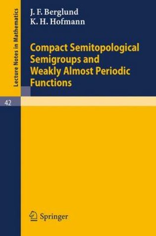 Cover of Compact Semitopological Semigroups and Weakly Almost Periodic Functions