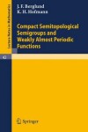 Book cover for Compact Semitopological Semigroups and Weakly Almost Periodic Functions