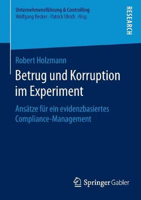 Book cover for Betrug und Korruption im Experiment