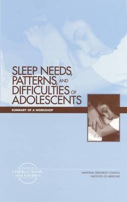 Book cover for Sleep Needs, Patterns and Difficulties of Adolescents