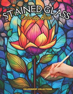 Book cover for Stained Glass Coloring Book