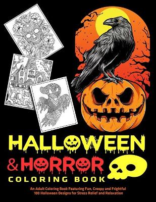 Book cover for Halloween & Horror Coloring Book