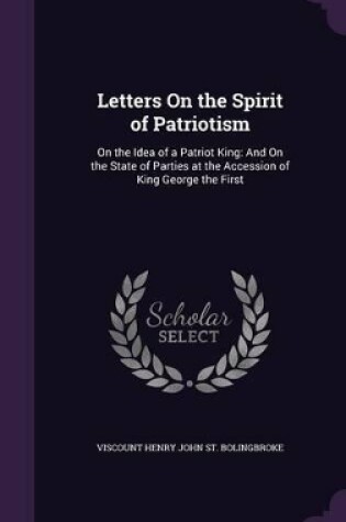 Cover of Letters On the Spirit of Patriotism