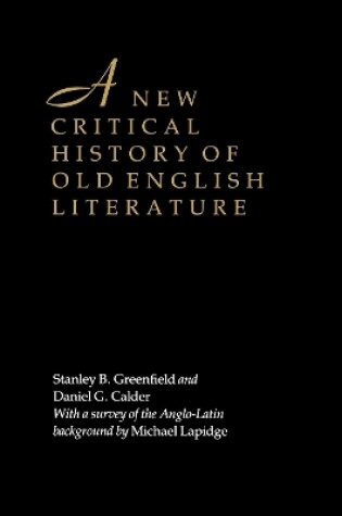 Cover of A New Critical History of Old English Literature