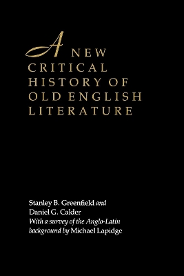 Book cover for A New Critical History of Old English Literature