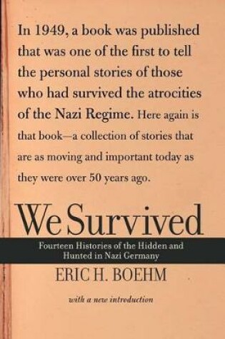 Cover of We Survived