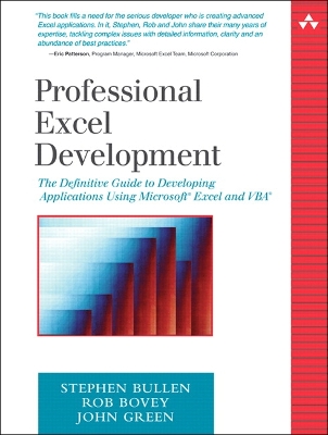 Book cover for Professional Excel Development