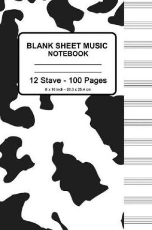 Cover of Blank Sheet Music Notebook - Cow Hide