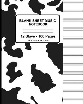 Book cover for Blank Sheet Music Notebook - Cow Hide