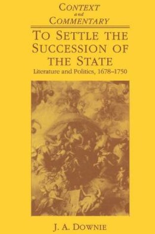 Cover of To Settle the Succession of the State