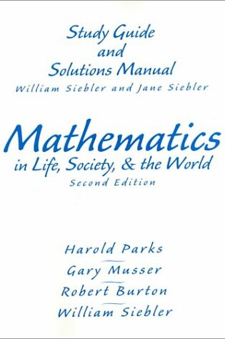 Cover of Study Guide and Solutions Manual
