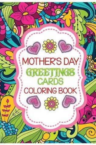 Cover of mother's day greetings cards coloring book