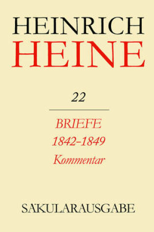 Cover of Briefe 1842-1849: Kommentar
