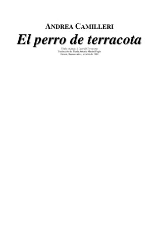 Cover of El Perro de Terracota