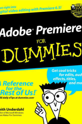 Cover of Adobe Premiere For Dummies